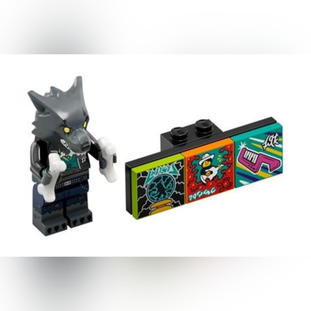 Lego Vidiyo 43101 Wolf Drummer Minifigure NWT Building Toy Set Series 1 Bandmate